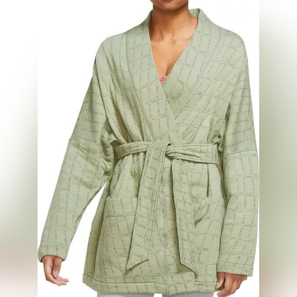 NEW Nike Yoga Green reversible Wrap Sweater